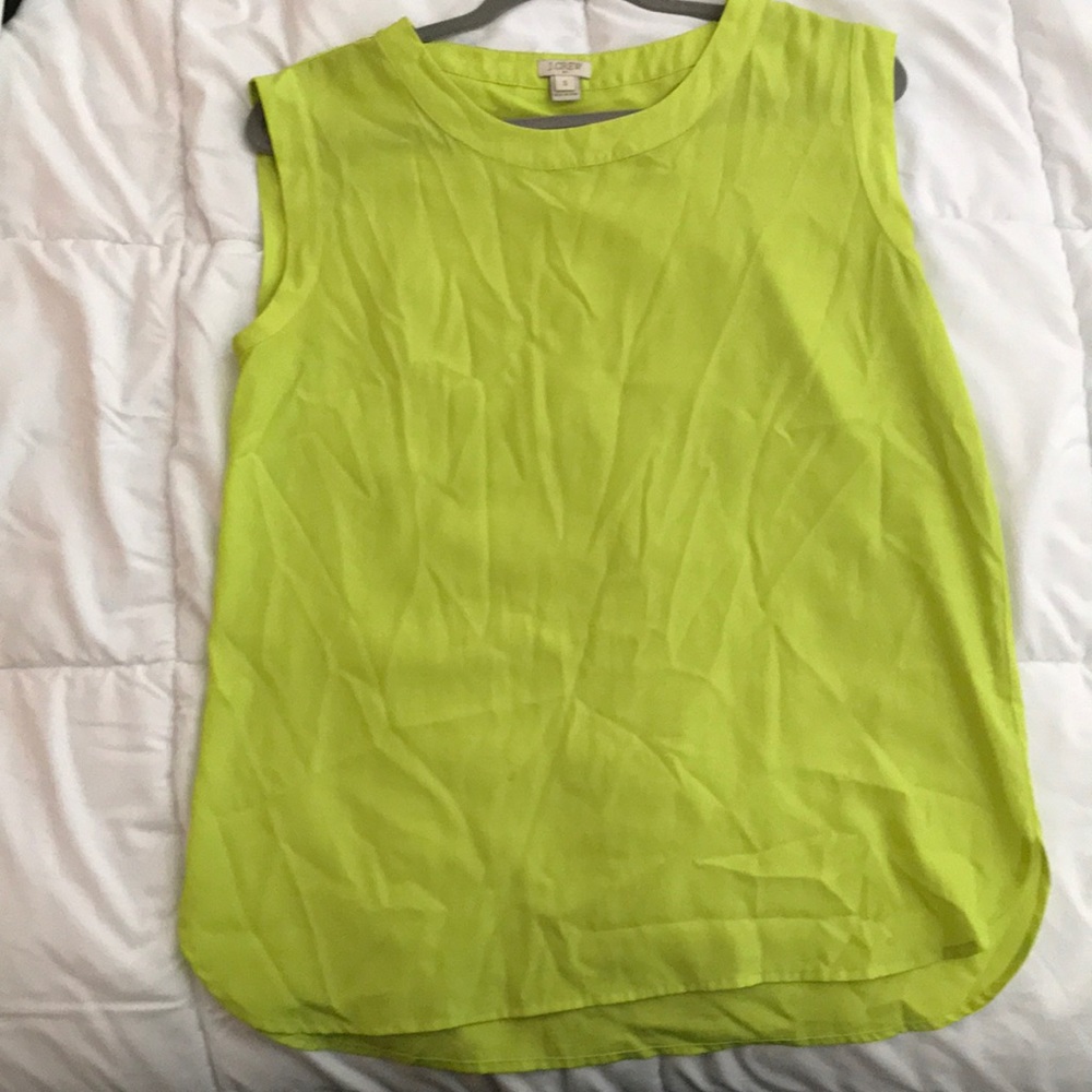 Jcrew lime green top